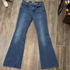 silence + noise Dark Blue Wide Leg Jeans